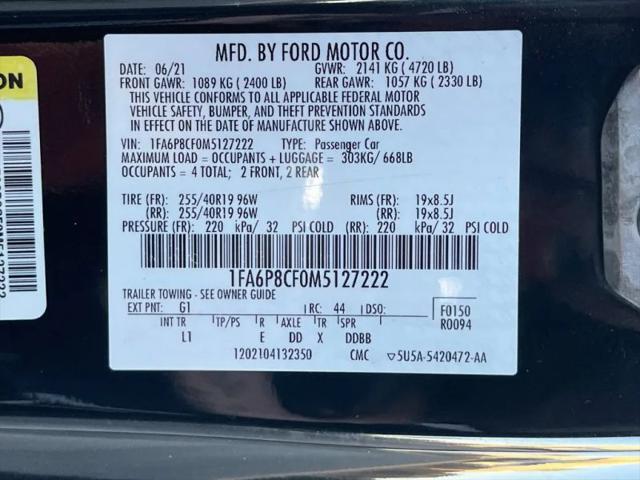 2021 Ford Mustang GT Premium Fastback