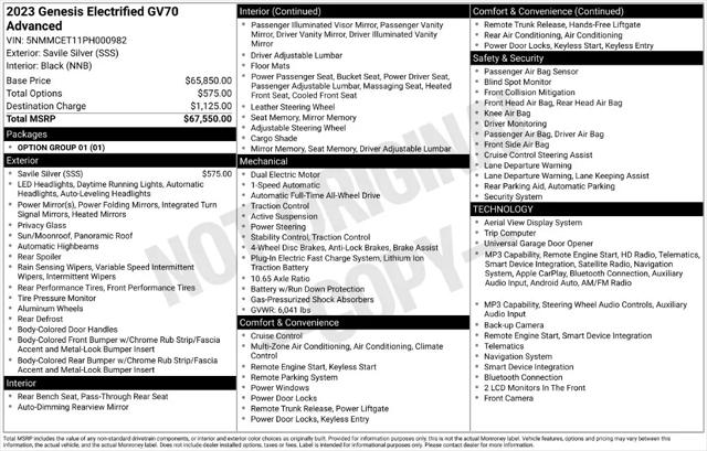 2023 Genesis GV70 Advanced AWD