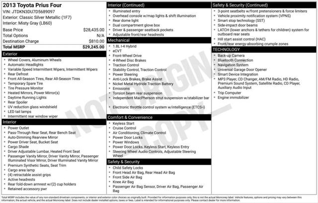 2013 Toyota Prius Four for sale in Greensboro, NC