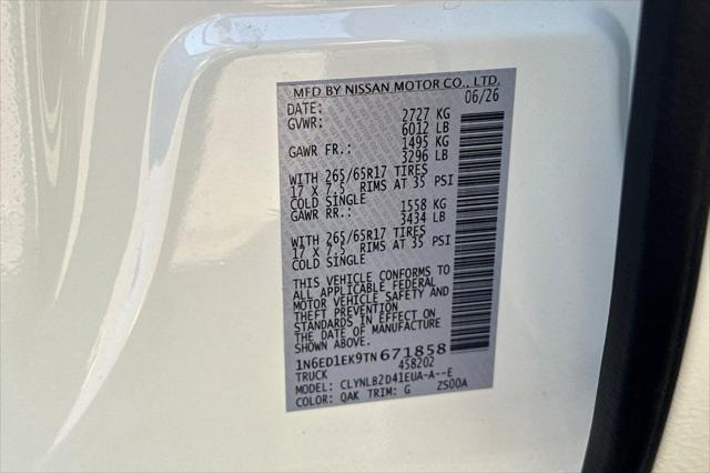 2026 Nissan Frontier Crew Cab SV 4x4