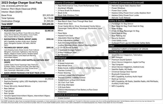 Used 2023 Dodge Charger Scat Pack For Sale in Muscle Shoals, AL