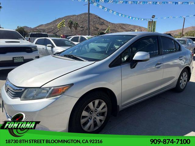 2012 Honda Civic LX for sale in Bloomington, CA