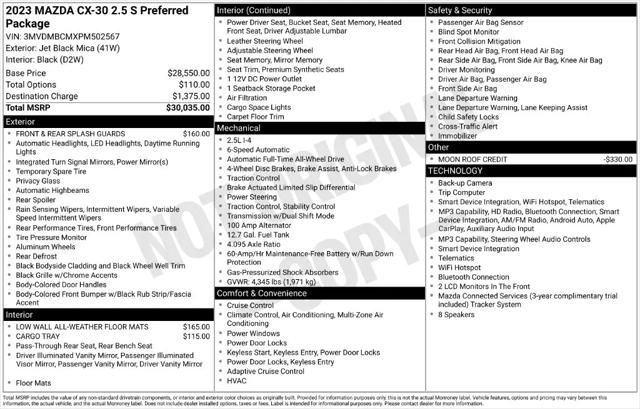 2023 Mazda CX-30 2.5 S Preferred