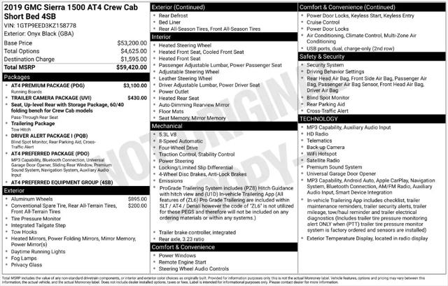 2019 GMC Sierra 1500 AT4 for sale in Naperville, IL
