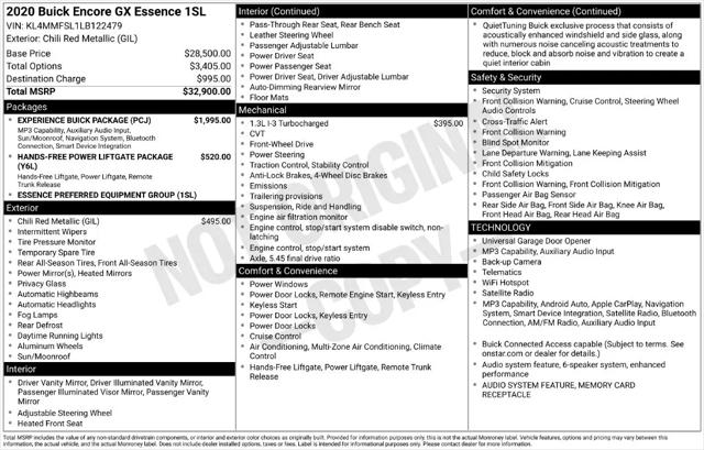 2020 Buick Encore GX FWD Essence