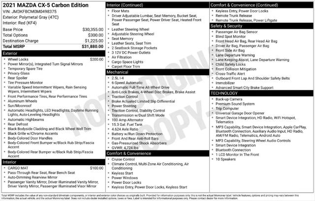 2021 Mazda CX-5 Carbon Edition