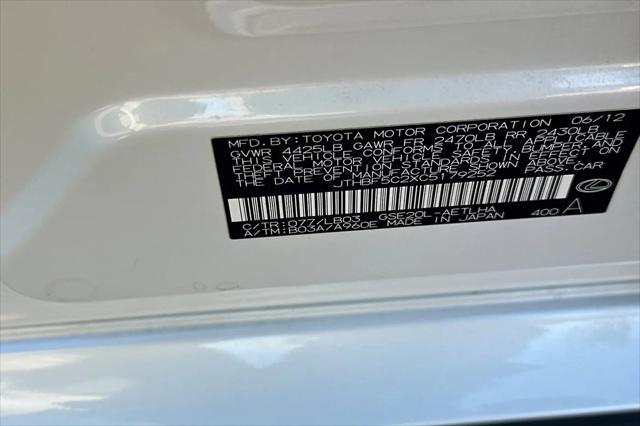 2012 Lexus IS 250 IS 250 Sport