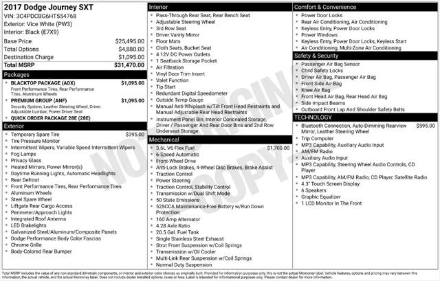 2017 Dodge Journey SXT