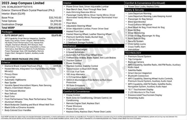 2023 Jeep Compass Limited 4x4