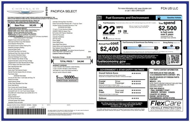 2025 Chrysler Pacifica Select