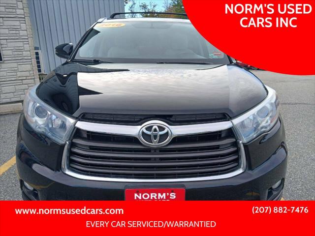 2016 Toyota Highlander XLE V6 for sale in Wiscasset, ME