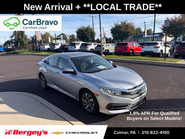 2017 Honda Civic EX for sale in Colmar, PA
