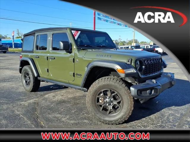 2024 Jeep Wrangler 4-Door Willys 4x4 for sale in Shelbyville, IN