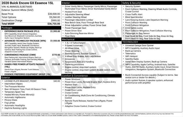 2020 Buick Encore GX AWD Essence for sale in North Haven, CT