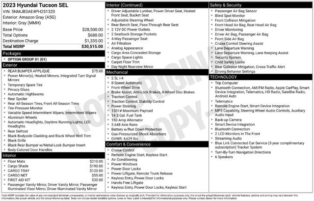2023 Hyundai Tucson for sale near Norwalk, OH