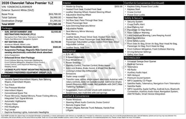 2020 Chevrolet Tahoe 4WD Premier for sale in Ottumwa, IA