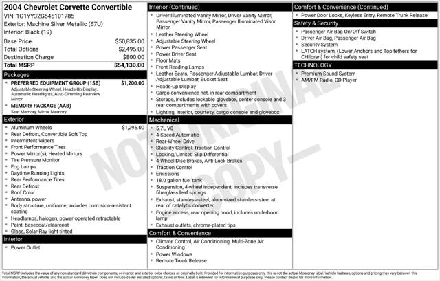 2004 Chevrolet Corvette Corvette