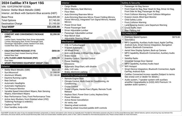 2024 Cadillac XT4 AWD Sport for sale in McHenry, IL