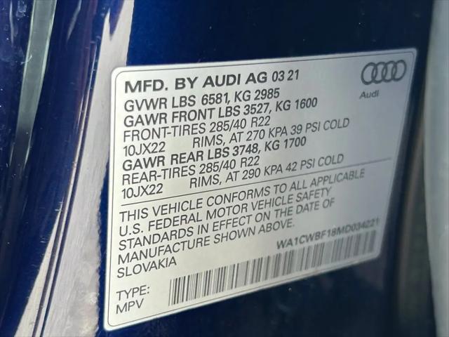 2021 Audi SQ8 Prestige TFSI quattro Tiptronic
