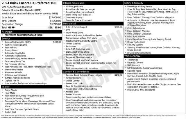 2024 Buick Encore GX Preferred FWD