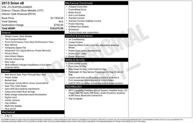 2013 Scion xB Base