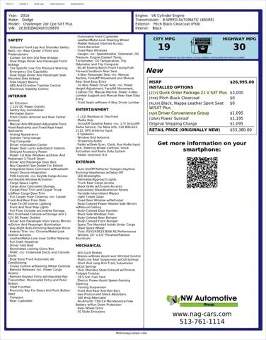 2016 Dodge Challenger SXT Plus
