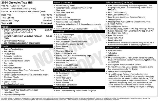 2024 Chevrolet Trax FWD 1RS for sale in Wheat Ridge, CO