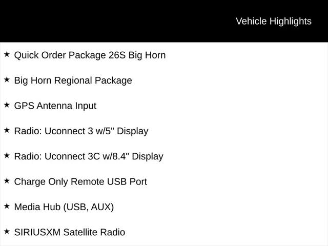 2017 Ram 1500 Big Horn Crew Cab 4x2 64 Box