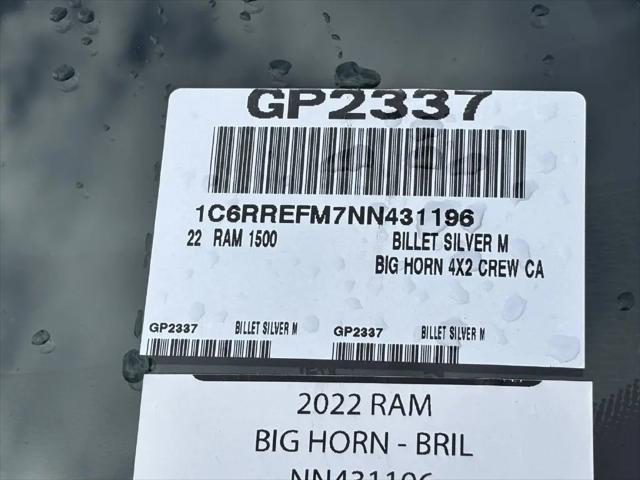 2022 Ram 1500 Big Horn Crew Cab 4x2 57 Box