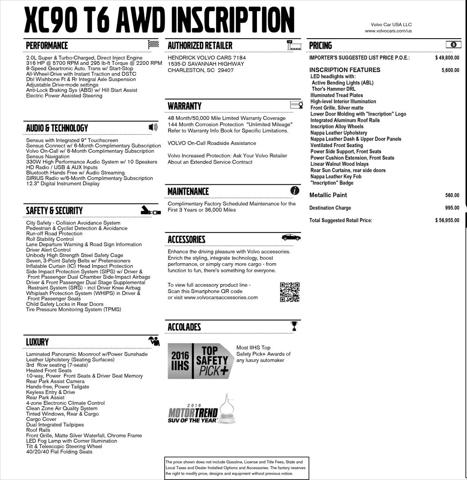 2016 Volvo XC90 T6 Inscription