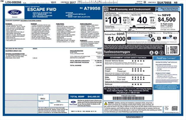 2025 Ford Escape PHEV