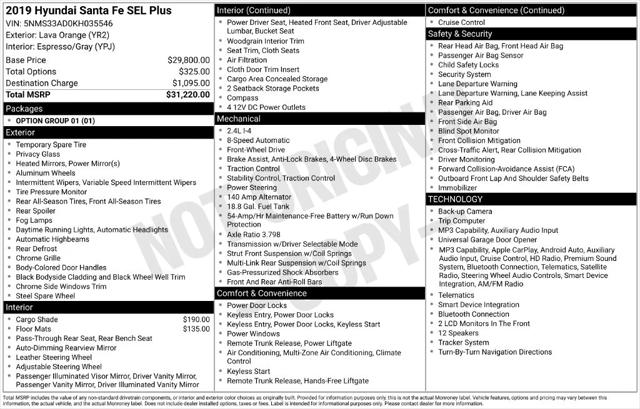 2019 Hyundai Santa Fe SEL Plus 2019 Hyundai Santa Fe SEL Plus