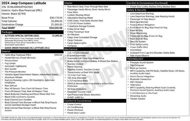 2024 Jeep Compass Latitude 4x4