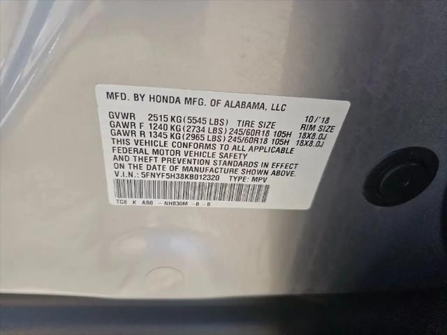 2019 Honda Pilot EX