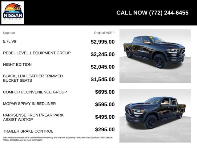 2022 Ram 1500 Rebel Crew Cab 4x4 57 Box