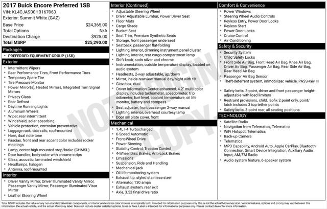 2017 Buick Encore Preferred