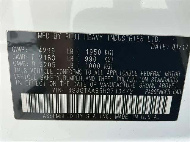 2017 Subaru Impreza 2.0i