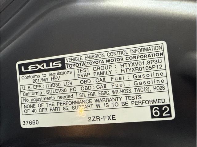 2017 Lexus CT 200h CT 200h Hatchback 4D