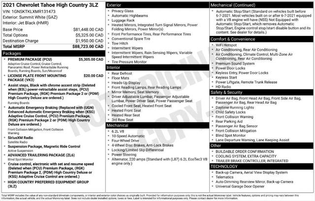 2021 Chevrolet Tahoe High Country for sale in Wheat Ridge, CO