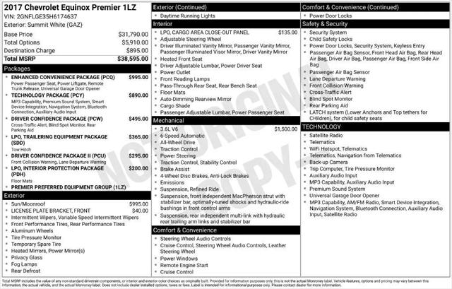 2017 Chevrolet Equinox Premier for sale in Jacksonville, FL