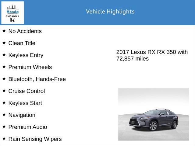 2017 Lexus RX 350 350