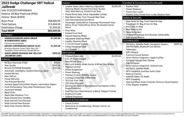 2023 Dodge Challenger SRT Hellcat Jailbreak