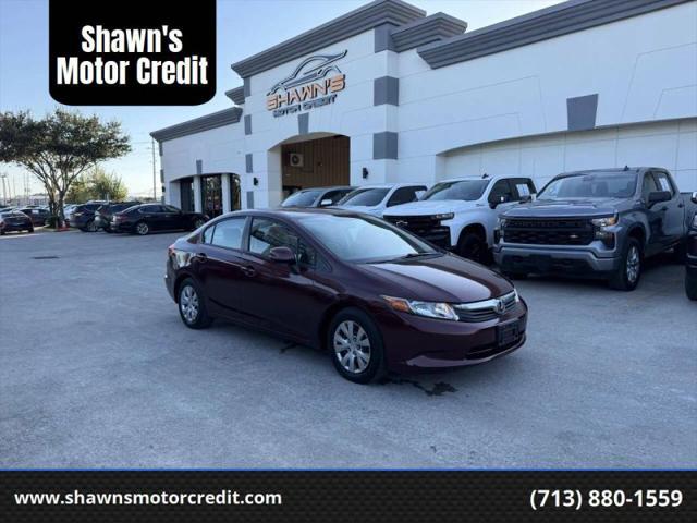 2012 Honda Civic LX for sale in Houston, TX