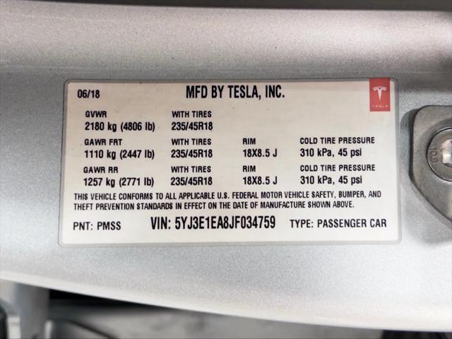 2018 Tesla Model 3 Long Range