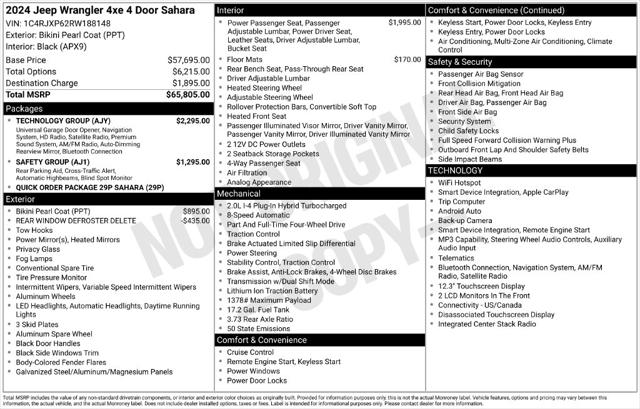2024 Jeep Wrangler 4xe Sahara 4xe for sale in Clinton Township, MI
