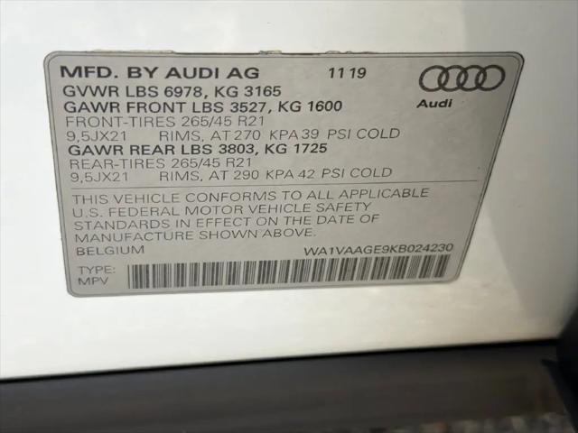 2019 Audi e-tron Premium Plus