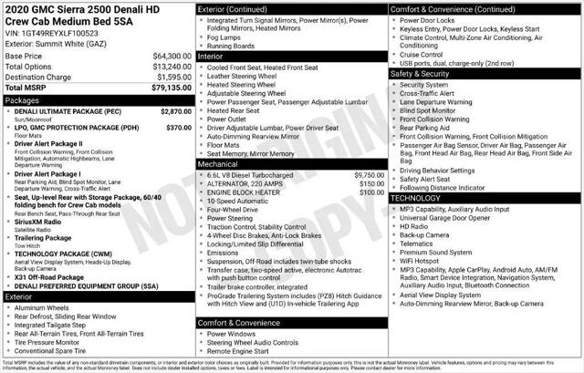 2020 GMC Sierra 2500HD 4WD Crew Cab Standard Bed Denali for sale in Brandon, MS
