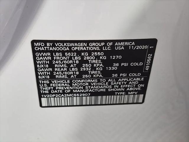 2021 Volkswagen Atlas 2.0T SE