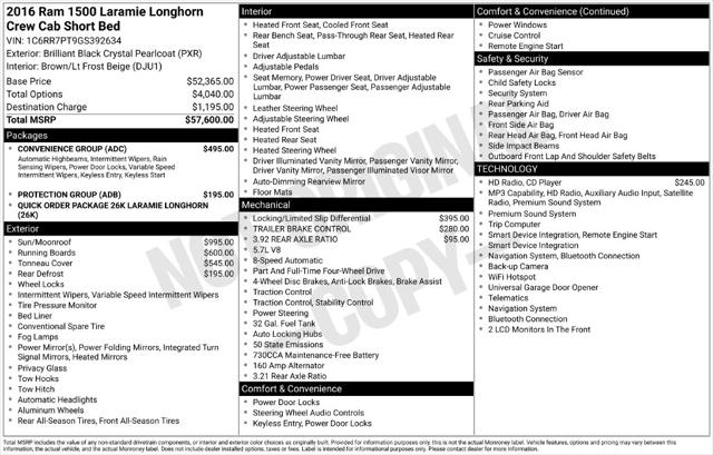 2016 RAM 1500 Longhorn 2016 RAM 1500 Longhorn