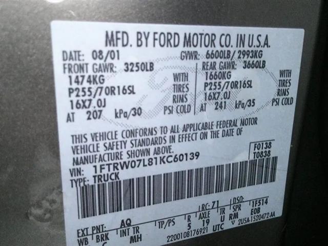 2001 Ford F-150 Harley-Davidson Edition